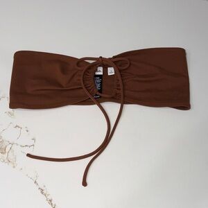 NWOT Aritzia Cora Halter & Bandeau Top in Brown | S